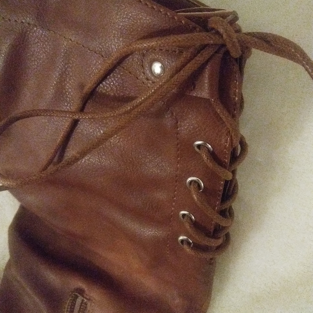 Xoxo Marcus Tall Riding Boots - TAN Size: 6M - Picture 4 of 5